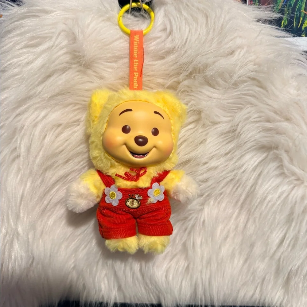 Yellow MINISO Disney Winnie the Pooh Keychain - Classic Kids Toy